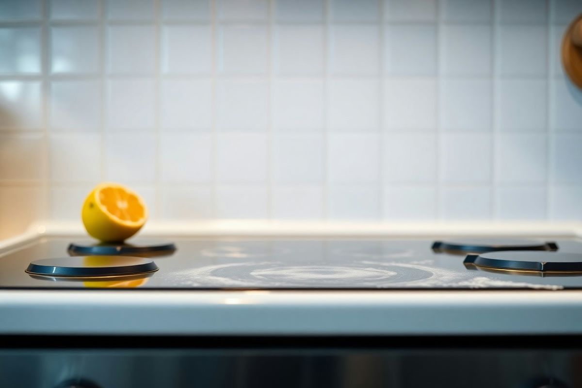 Se il tuo piano cottura è opaco e sporco, prova limone e bicarbonato per un risultato brillante e naturale